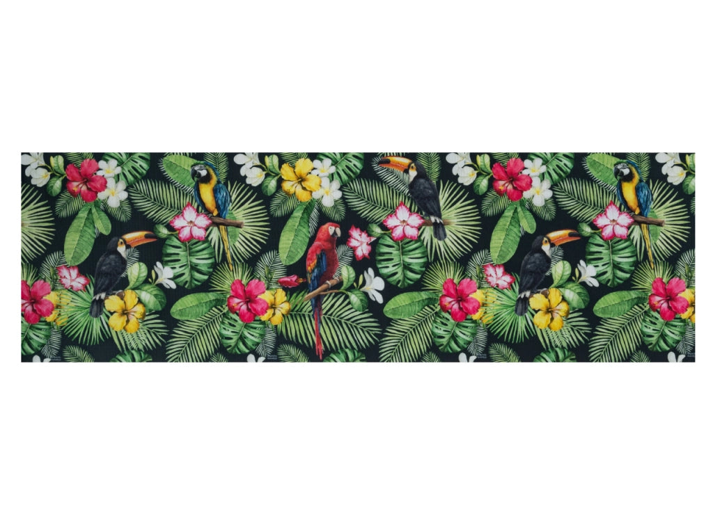 Tappeto Passatoia Cucina Antiscivolo Antimacchia Digitale Sprinty Tropical - 52x140 - Tropical