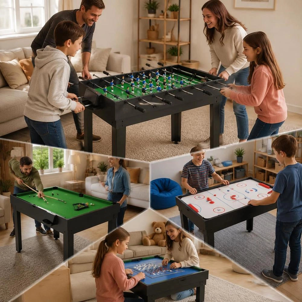 15-in-1 Multigame Table 121x61x82 Cm Black
