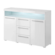Buffet 130cm per soggiorno colore bianco lucido collezione BOMBAY