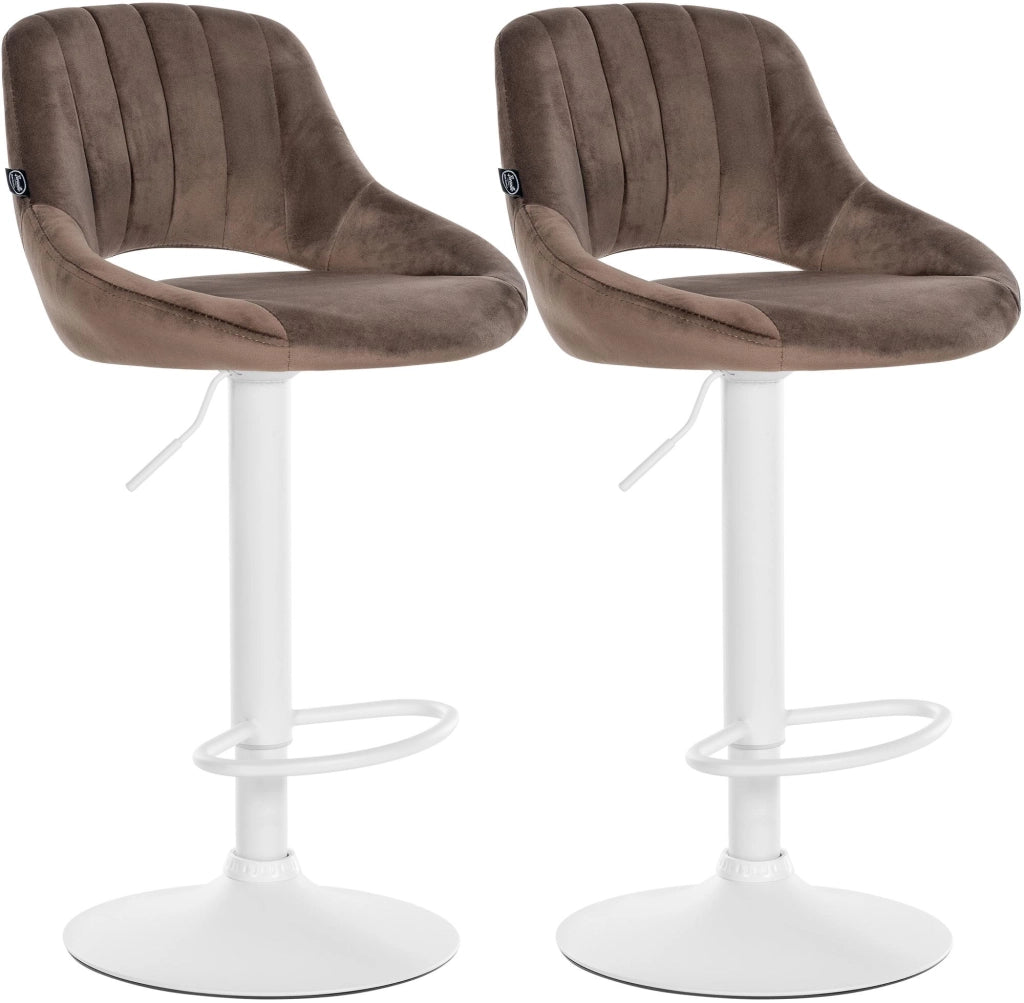 Set di 2 sgabelli da bar Milet Velvet L 2