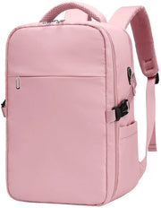 Borsa da viaggio leggera 40x30x20 - Borsa con protezione contro la furto - Tasca per laptop 14 pollici - Unisex - Rosa