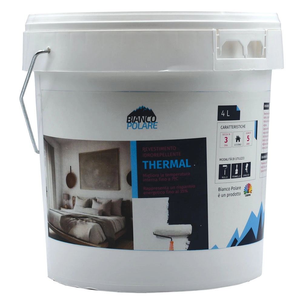 RIVESTIMENTO IDROREPELLENTE 'THERMAL' lt.  4  - BIANCO POLARE