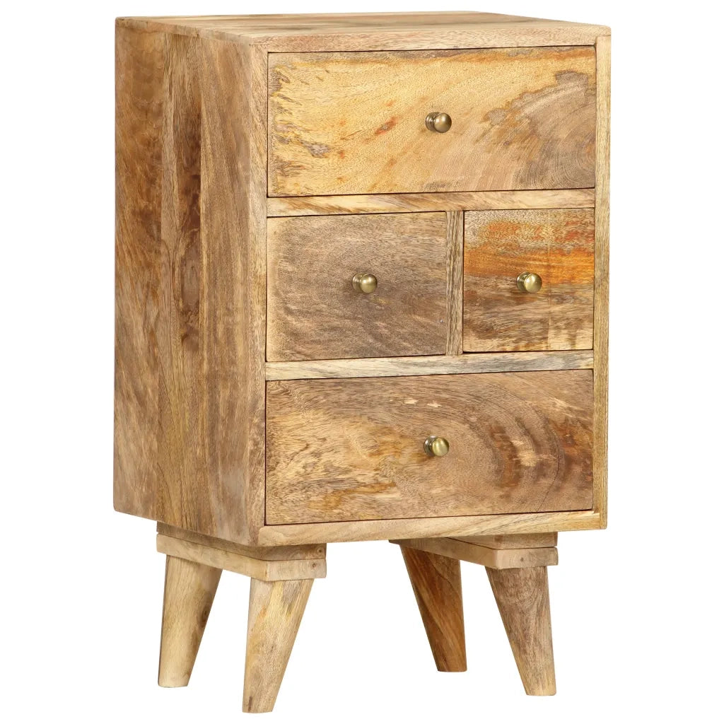 Comodino 36x30x60 cm in Legno Massello di Mango 286123