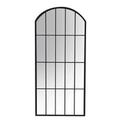 Specchio in metallo nero cm 64x2xh139