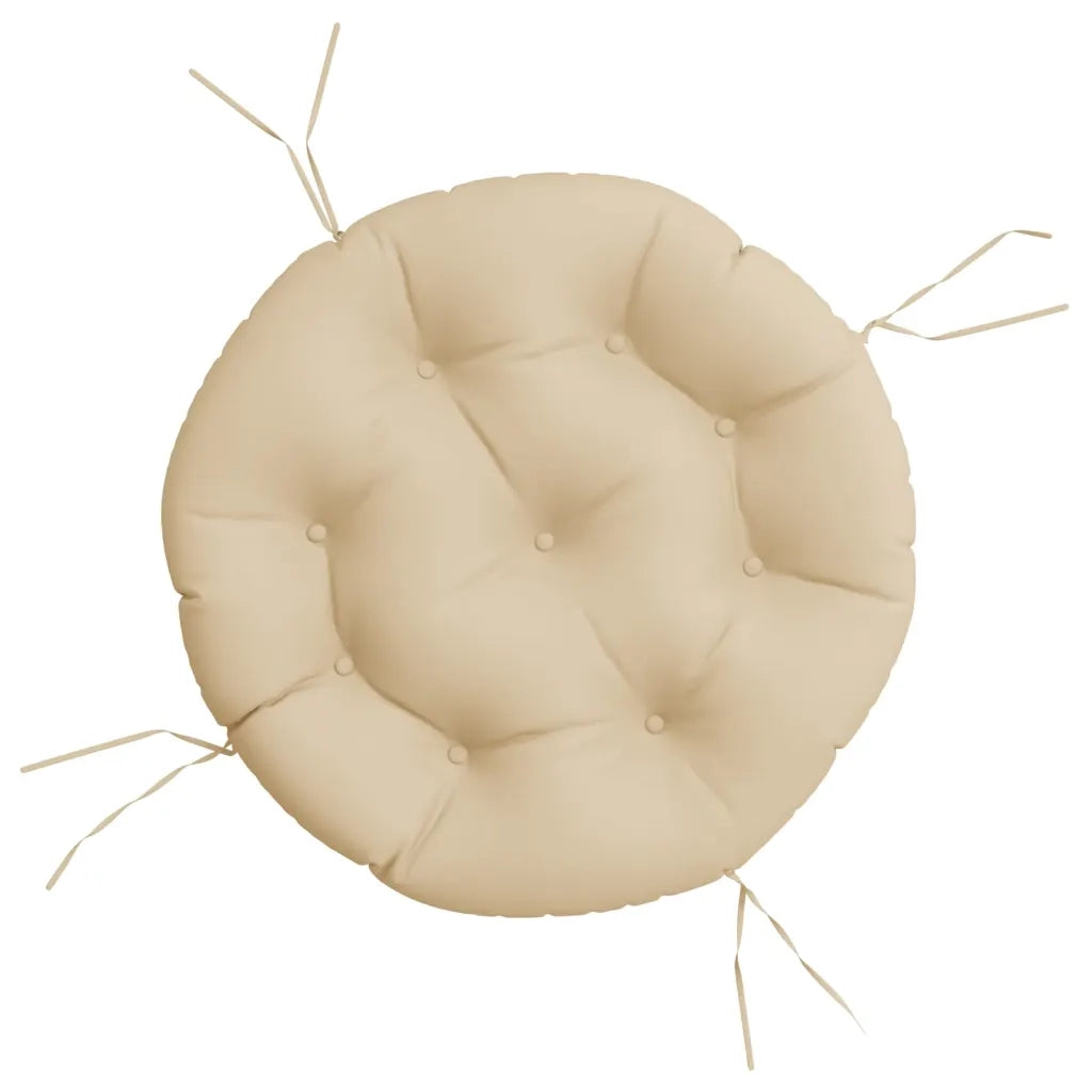 vidaXL Cuscino Rotondo Beige Ø 60x11 cm in Tessuto Oxford
