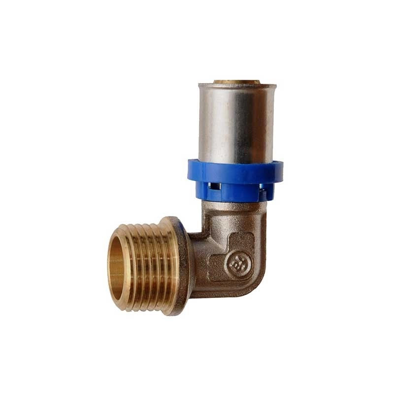 Raccordo curvo maschio a pressare per multistrato : Diametro - 16X3/4"