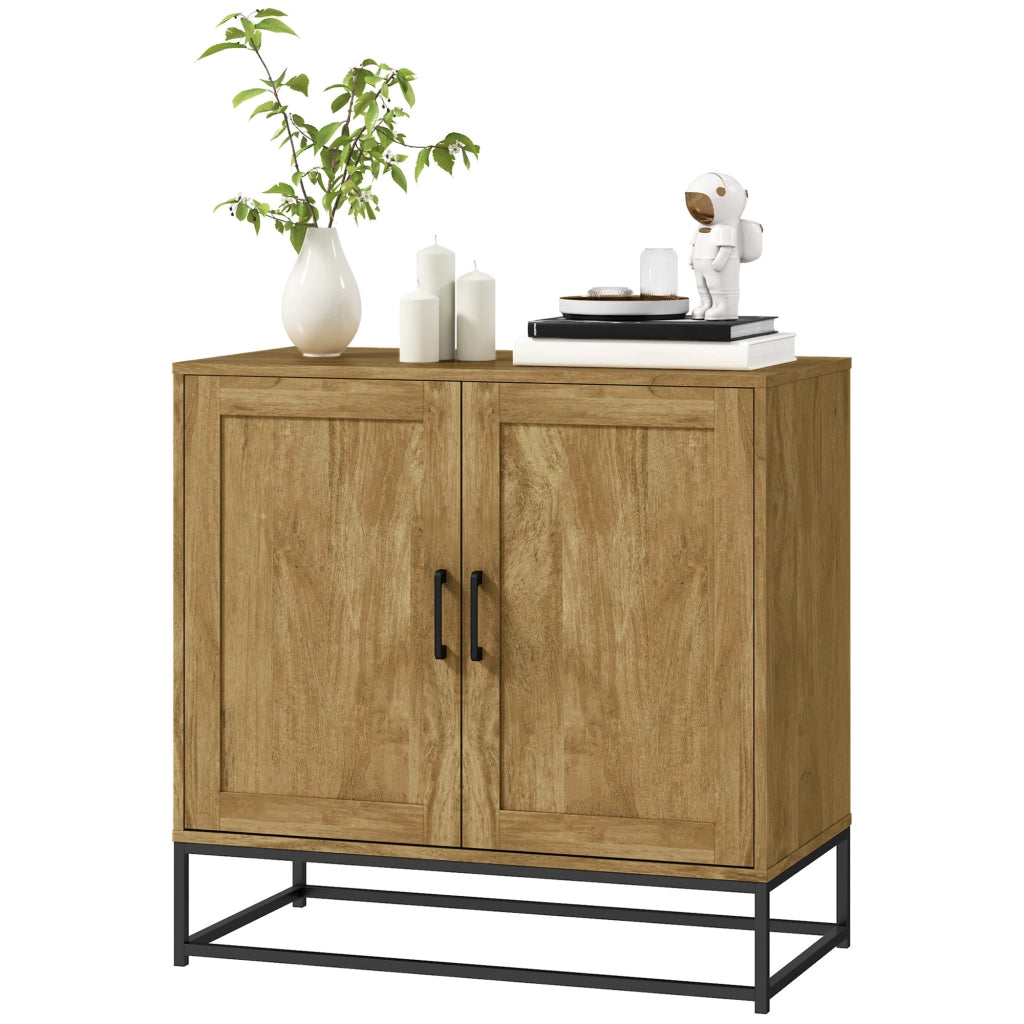 Buffet armadio 2 ante ¨C zephmum ¨C legno naturale 80x40x78 cm