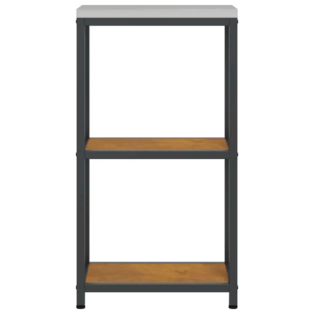 vidaXL Mensola per il deposito in cucina con lo scaffale Ruggine