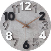 Orologio da Parete Silenzioso in Legno Moderno 3D per Cucina, Camera da Letto o Ufficio (30 cm)