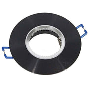 Trade Shop - Porta Faretto Da Incasso Tondo Supporto Per Faretti Luci Portafaretto Rotondo P7 - Nero