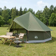 Tenda Tipi Verde Oliva 400 x 400 x 250 cm Poliestere e Acciaio 42029028