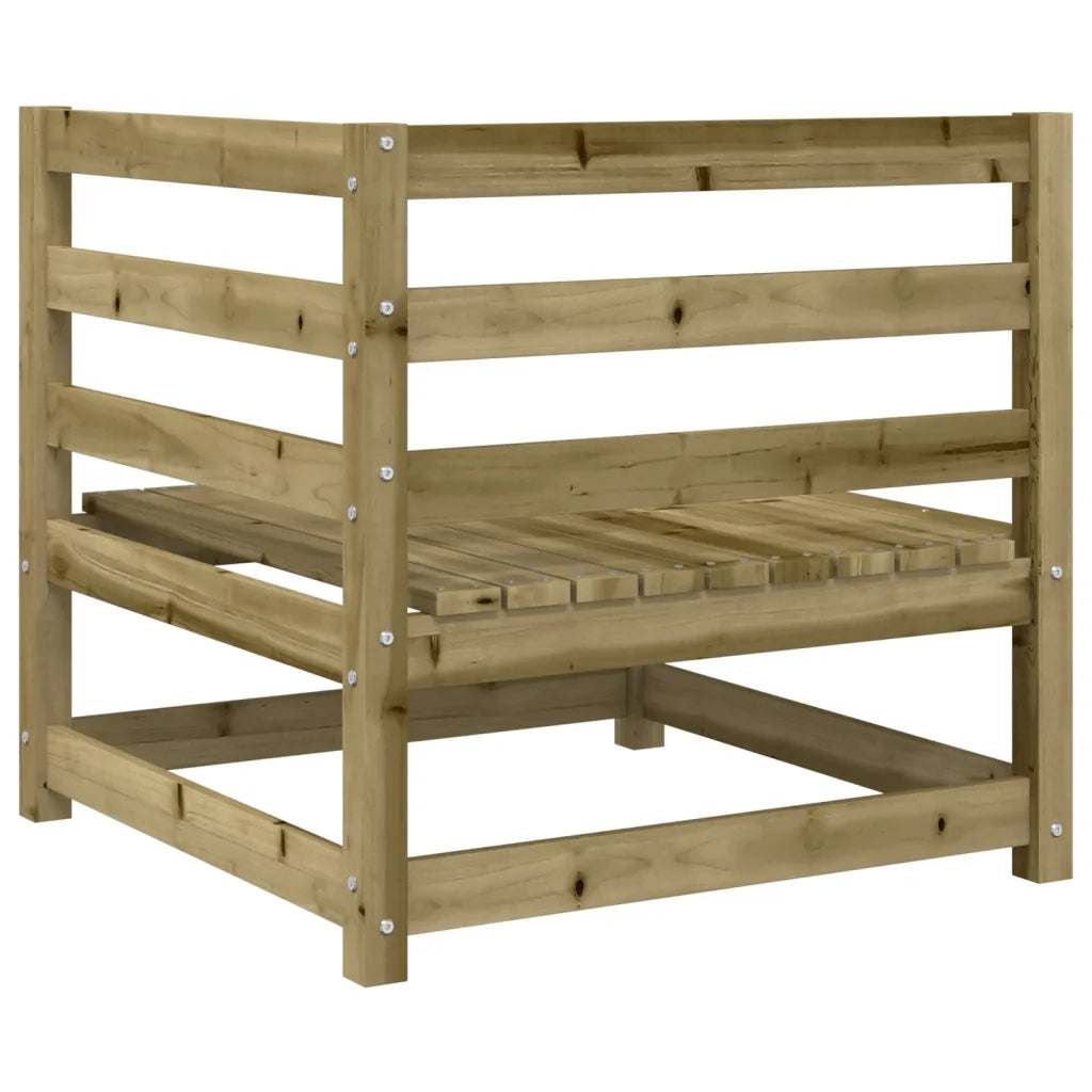 vidaXL Set Divani da Giardino 7 pz in Legno Impregnato di Pino