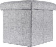 Cassa da sedere pieghevole multifunzionale 30x30x30 cm in FELS GREY - Cassa da appendiabiti e sostegno per piedi