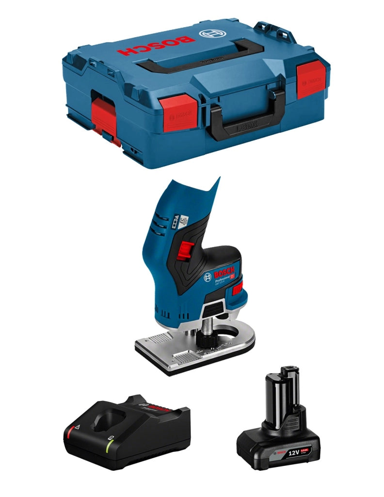 Rifilatore BOSCH GKF 12V-8 (1 x 6,0 Ah + GAL12V-40 + L-Boxx 136)
