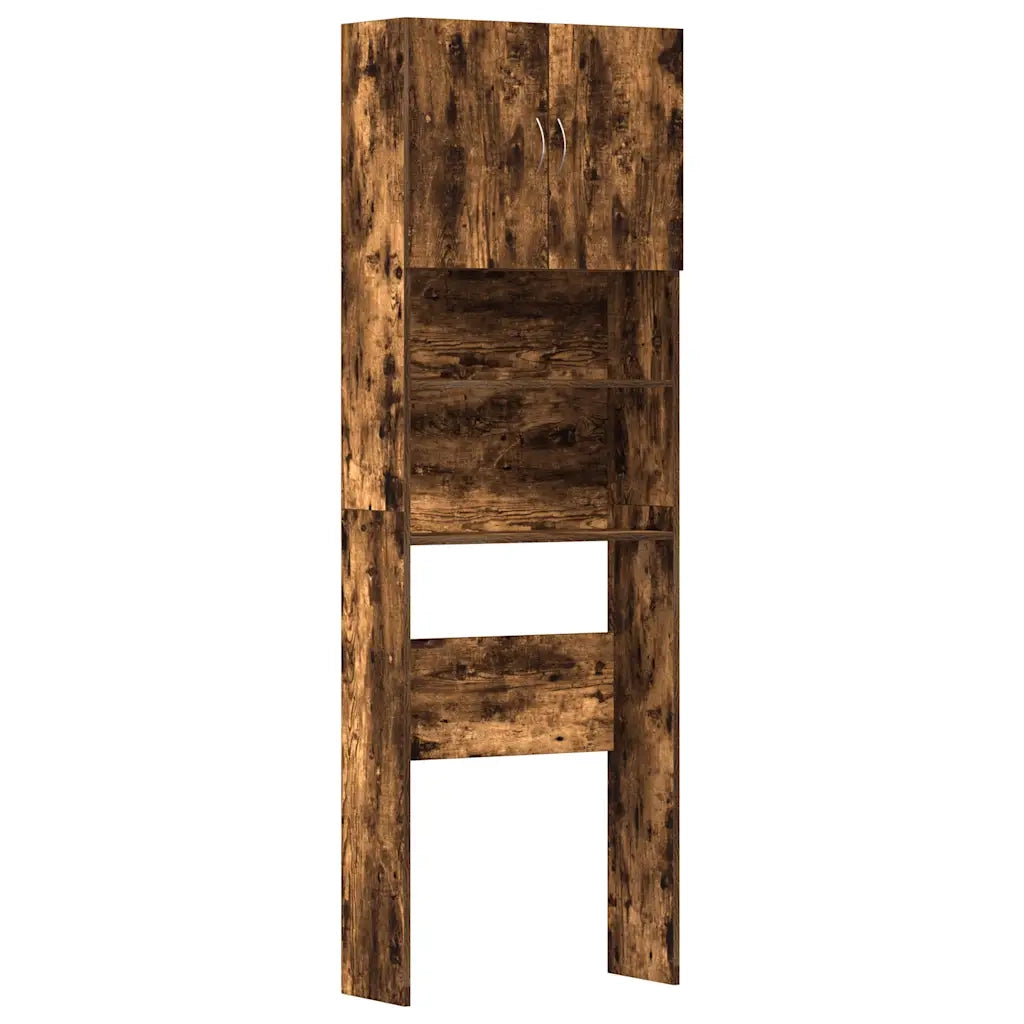 vidaXL Mobile Lavatrice Rovere Fumo 64x24x190 cm Legno Multistrato