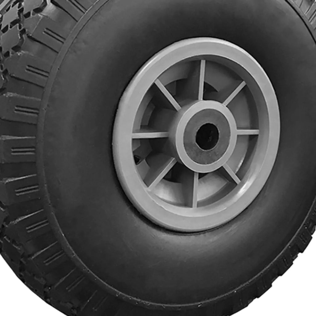 IDMarket - Set di 2 ruote antiforatura da 250 mm per carrello con foro dell'asse da 16 mm