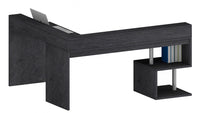 Scrivania Angolare a Giorno 181x160x60x92,5h cm Esse Report Grigio