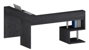 Scrivania Angolare a Giorno 181x160x60x92,5h cm Esse Report Grigio