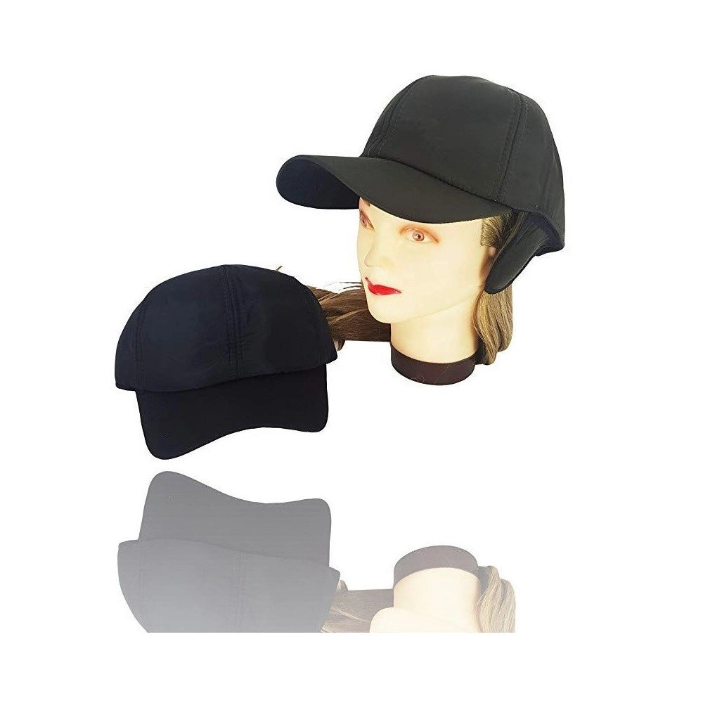 Trade Shop - Cappello Con Visiera E Paraorecchie Impermeabile Berretto Uomo Regolabile -