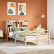 Letto Libreria senza Materasso 135x190 cm in Legno di Pino 3321928