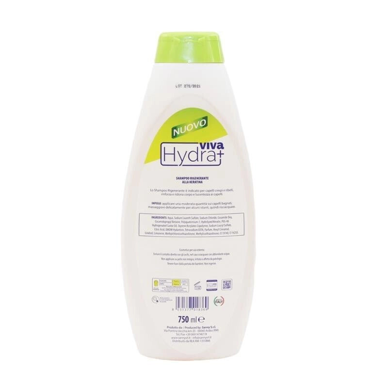 HYDRA VIVA+ SHAMPOO RIGENERANTE ALLA CHERATINA IN FORMATO DA 750 ML