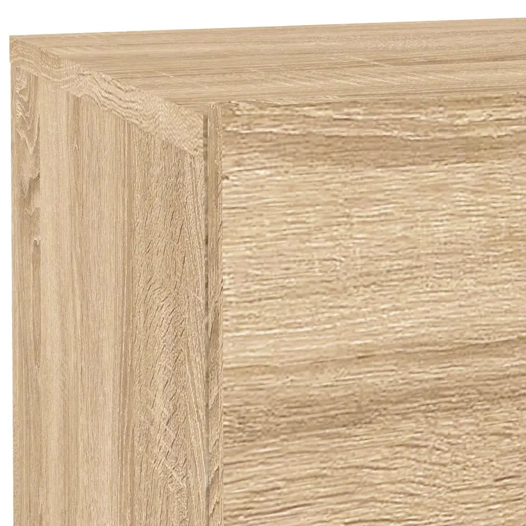 Comodino | Armadio da Notte | Mobiletto da notte con Luci LED Rovere Sonoma 70x36x40,5 cm