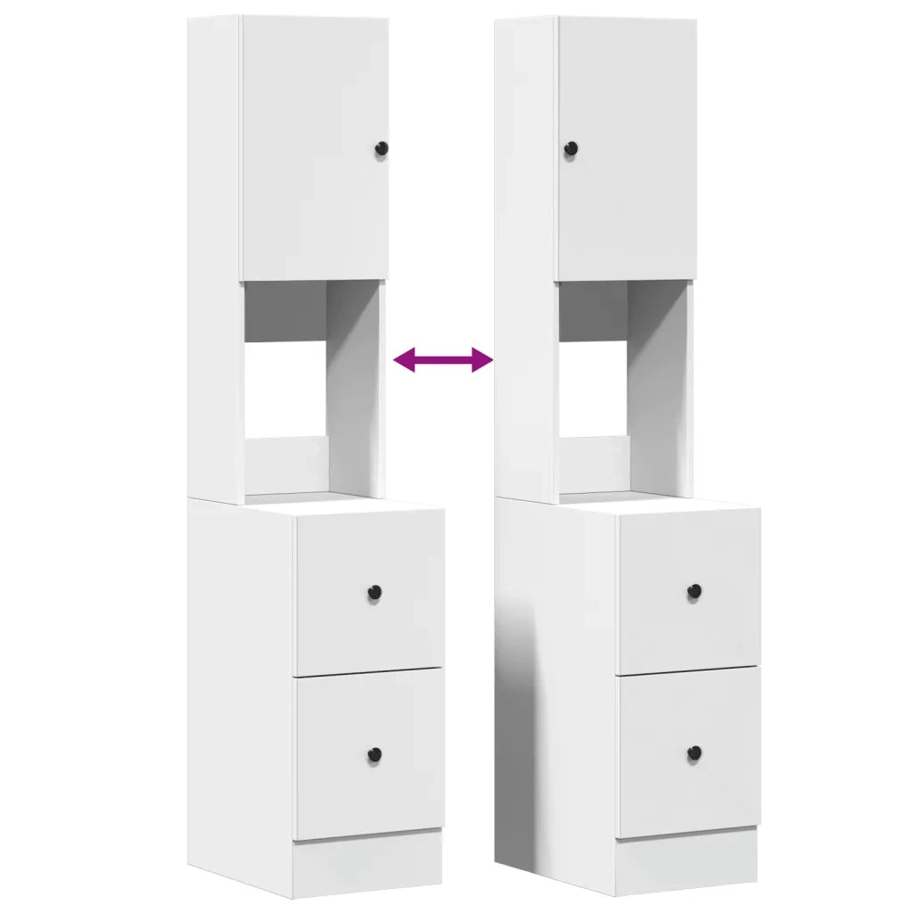 Mobile da Cucina Bianco 35x50x180 cm in Truciolato 840758