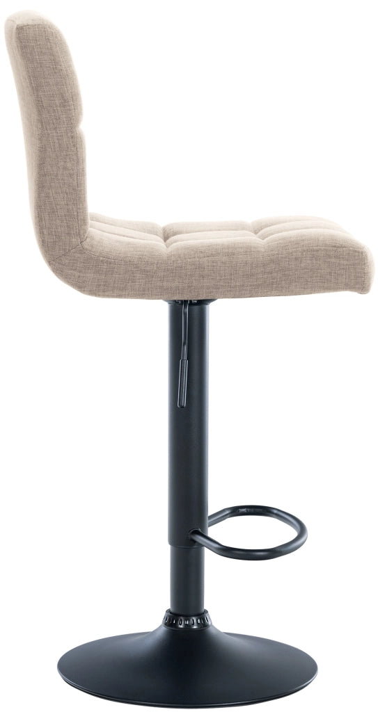 2er Set Barhocker Calma Stoff schwarz
