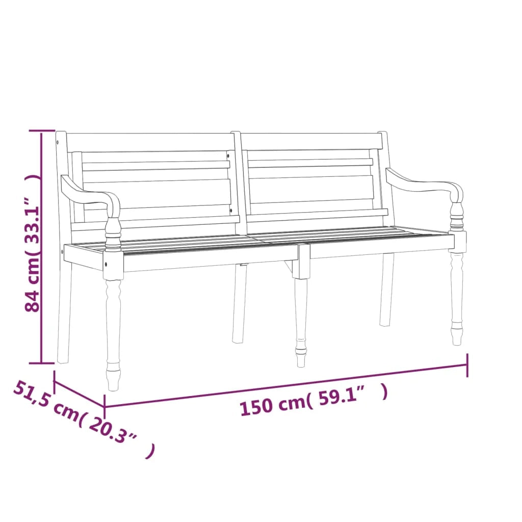 Panca da giardino arredo da esterno terrazza con cuscino verde 150 cm in legno massello di teak 02_0011102