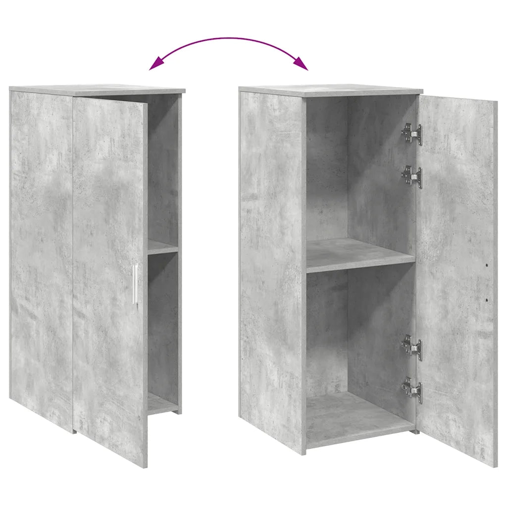 Mobile Portaoggetti Grigio Cemento 40x45x103,5 cm in Truciolato 859036