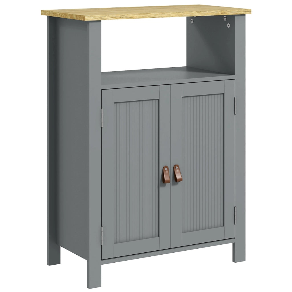 Mobiletto bagno sospeso con ante ¨C zephmum ¨C grigio naturale 60x30x