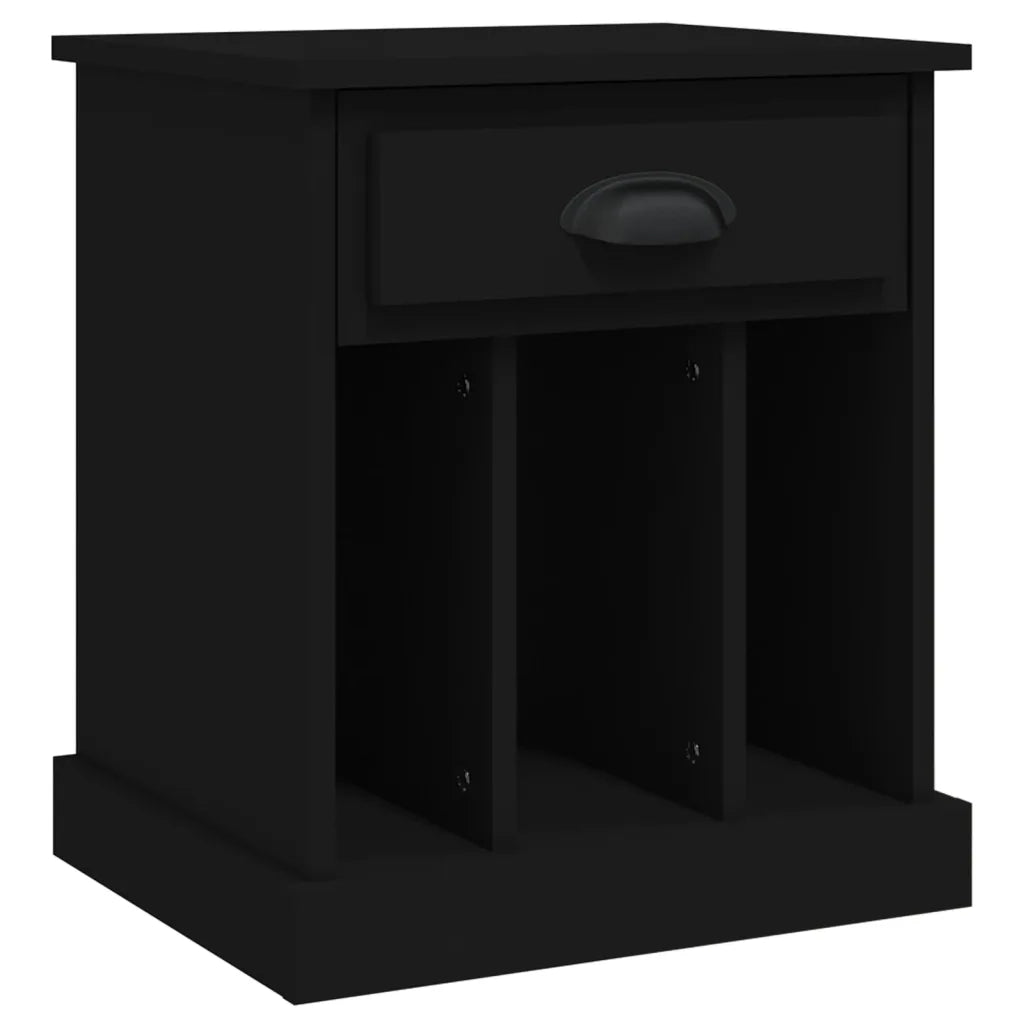 Comodini 2 pz-Set di 2 Tavolino da notte Neri 43x36x50 cm