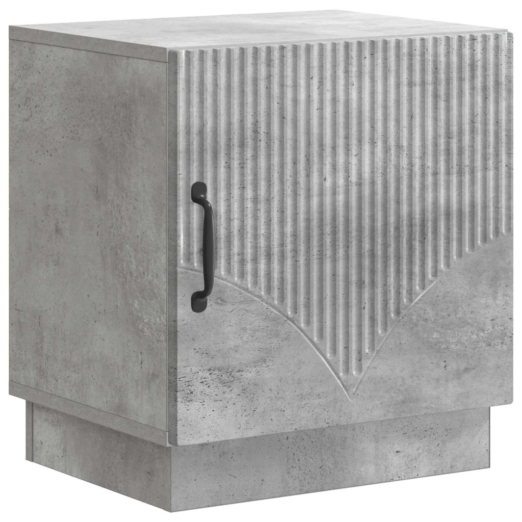 Comodino Grigio Concretè 43 x 34,5 x 47 cm Legno ingegnerizzato