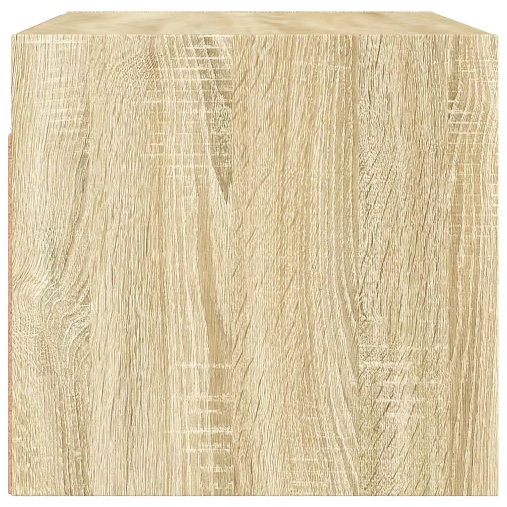 Armadietto a Muro | Mobile a Muro con Ante in Vetro Rovere Sonoma 68,5x37x35 cm