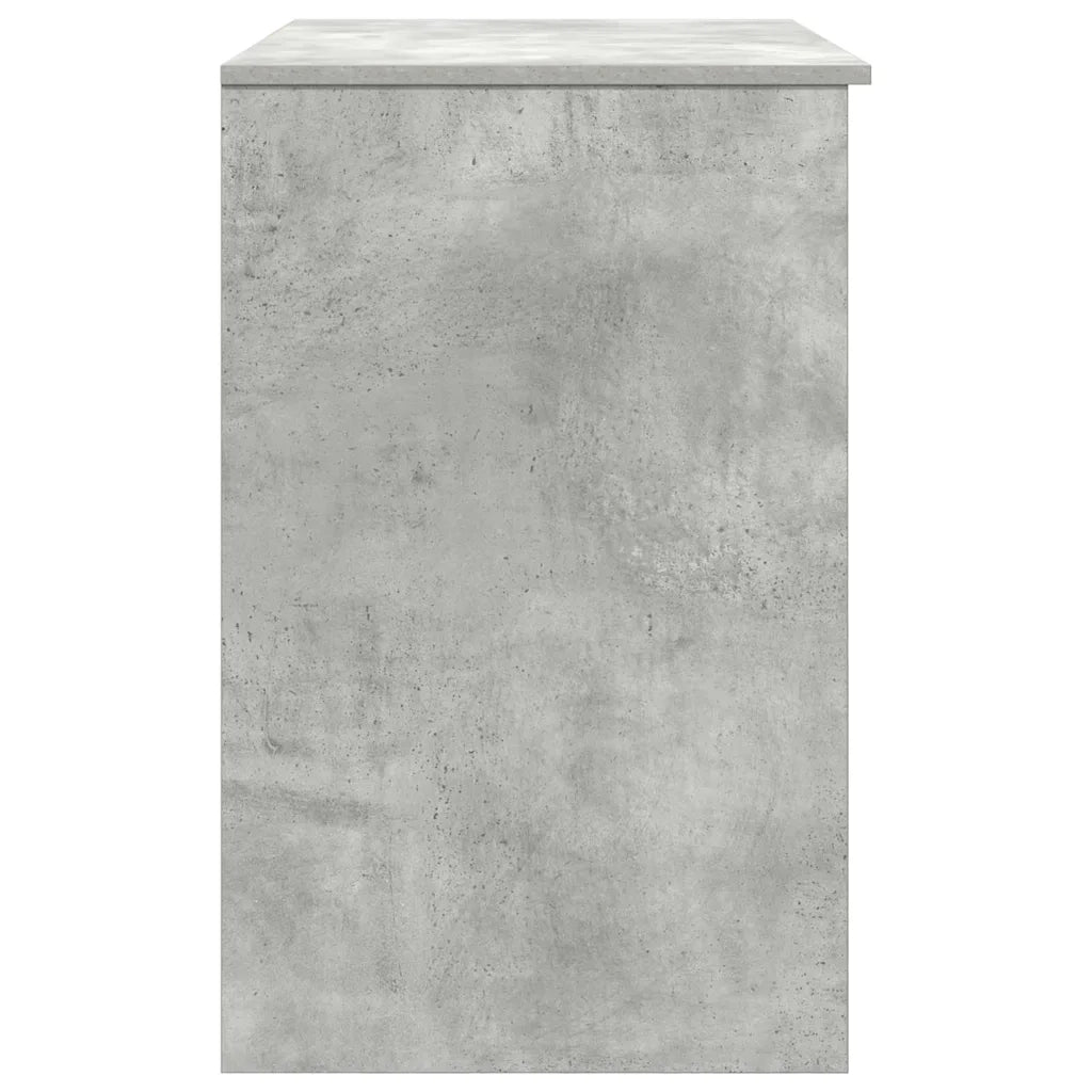 Scrivania | Tavolo da Ufficio Grigio Cemento 86x49x76 cm in Legno Multistrato