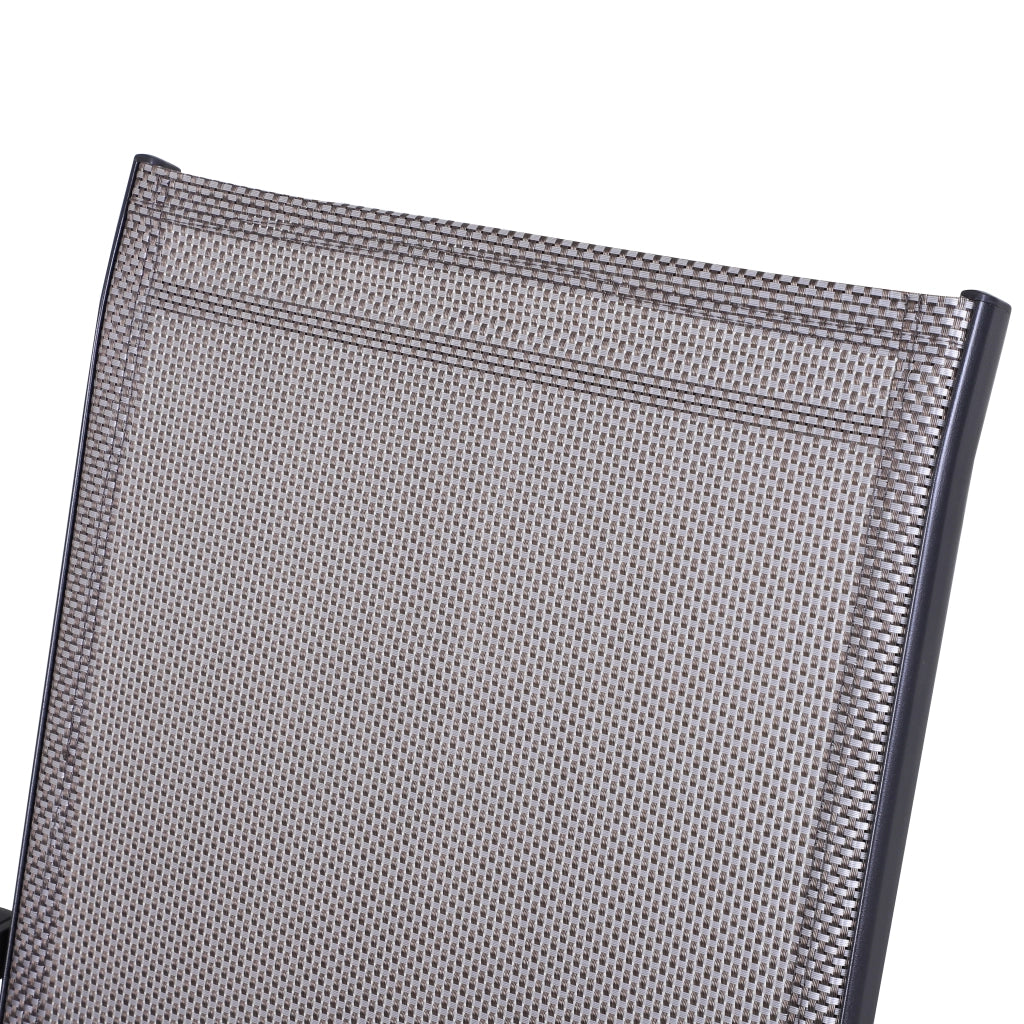 Set di 2 sedie pieghevoli con braccioli; sedie da campeggio e pesca in metallo grigio; 58 x 64 x 94 cm