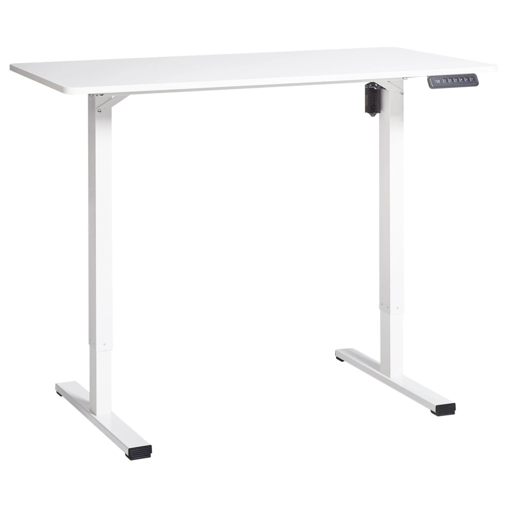 Scrivania elettrica regolabile bianco 120 x 60 cm stile moderno