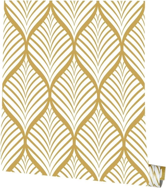 Sticker per muro con foglie d'oro boho per parete con foglie di palma sticker per muro impermeabile foglie e piante per muro sticker autofissante per soggiorno e camera da letto (0445 x 6 m)