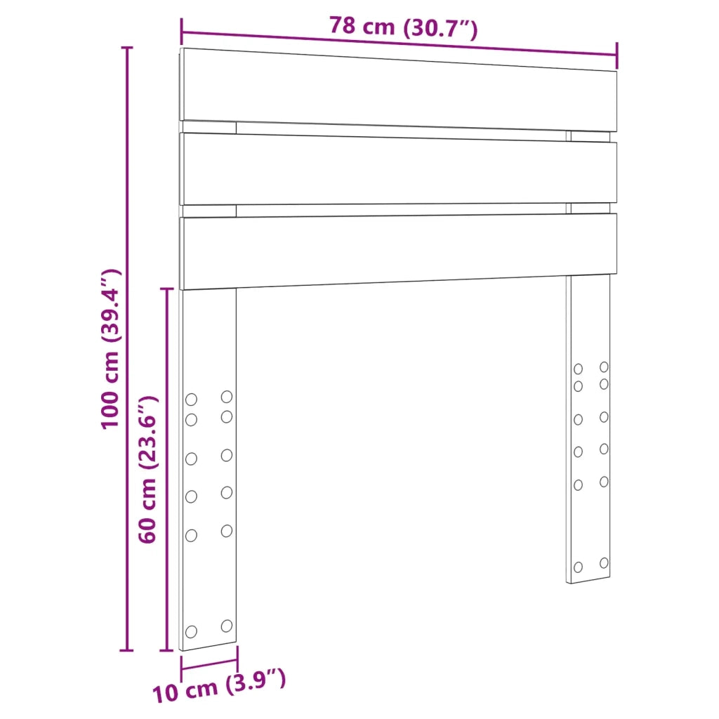Testiera Rovere fumé Legno multistrato 888249
