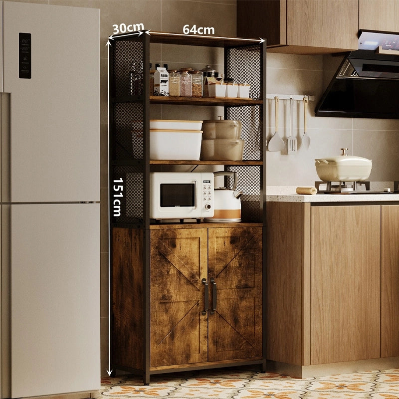 Credenza/Cassettiera/Mensola in stile industriale rustico, mobile indipendente, ripiano, cassettiera, 151 cm