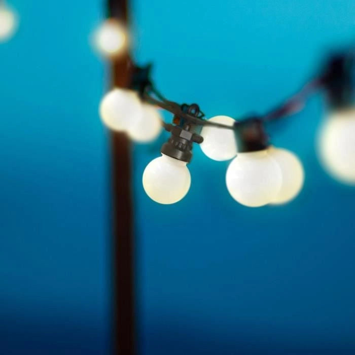 Ghirlanda di luci solari - LUMISKY - PARTY MILKY SOLAR - 5,70 m - 8 modalità - 10 globi LED bianco caldo