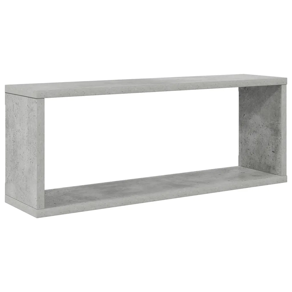 Mensole Parete a Cubo 4pz Grigio Cemento 60x15x23cm Multistrato 807146