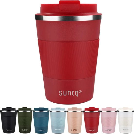 Termos per viaggio con isolamento a doppia parete - Coperchio impermeabile, 380 ml - Ideale per bevande calde e fredde