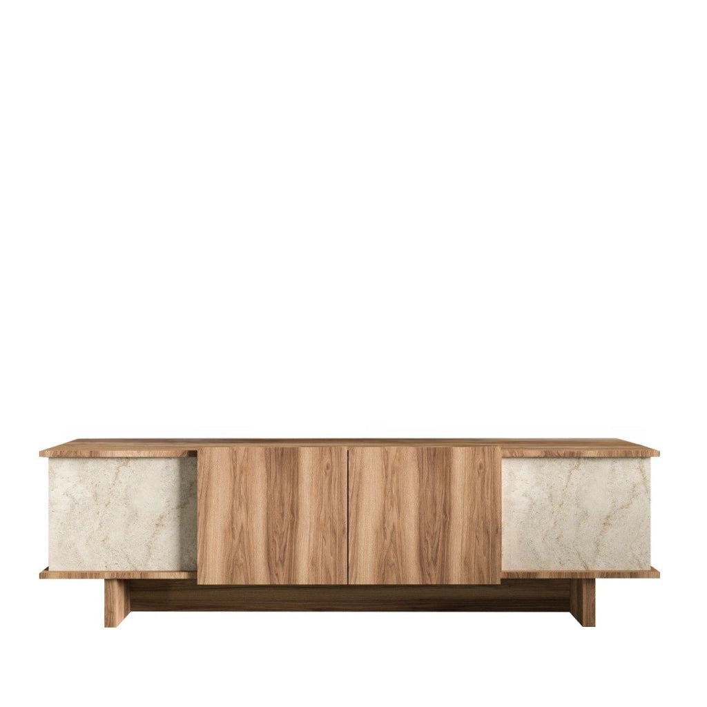 Porta TV in legno "Diana" 180 x 33 x 50 cm - Travertino