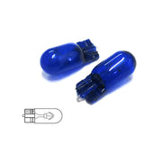 Coppia 2 Lampade T10 W5W 12V 5W Tutto Vetro Bianco Con Effetto Xenon