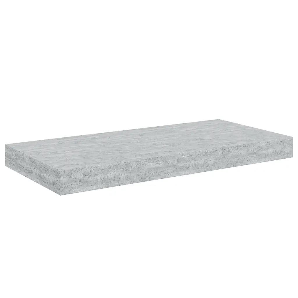 Scaffali a Parete 2 pz Grigio Cemento 50x23x3,8 cm in MDF 326595