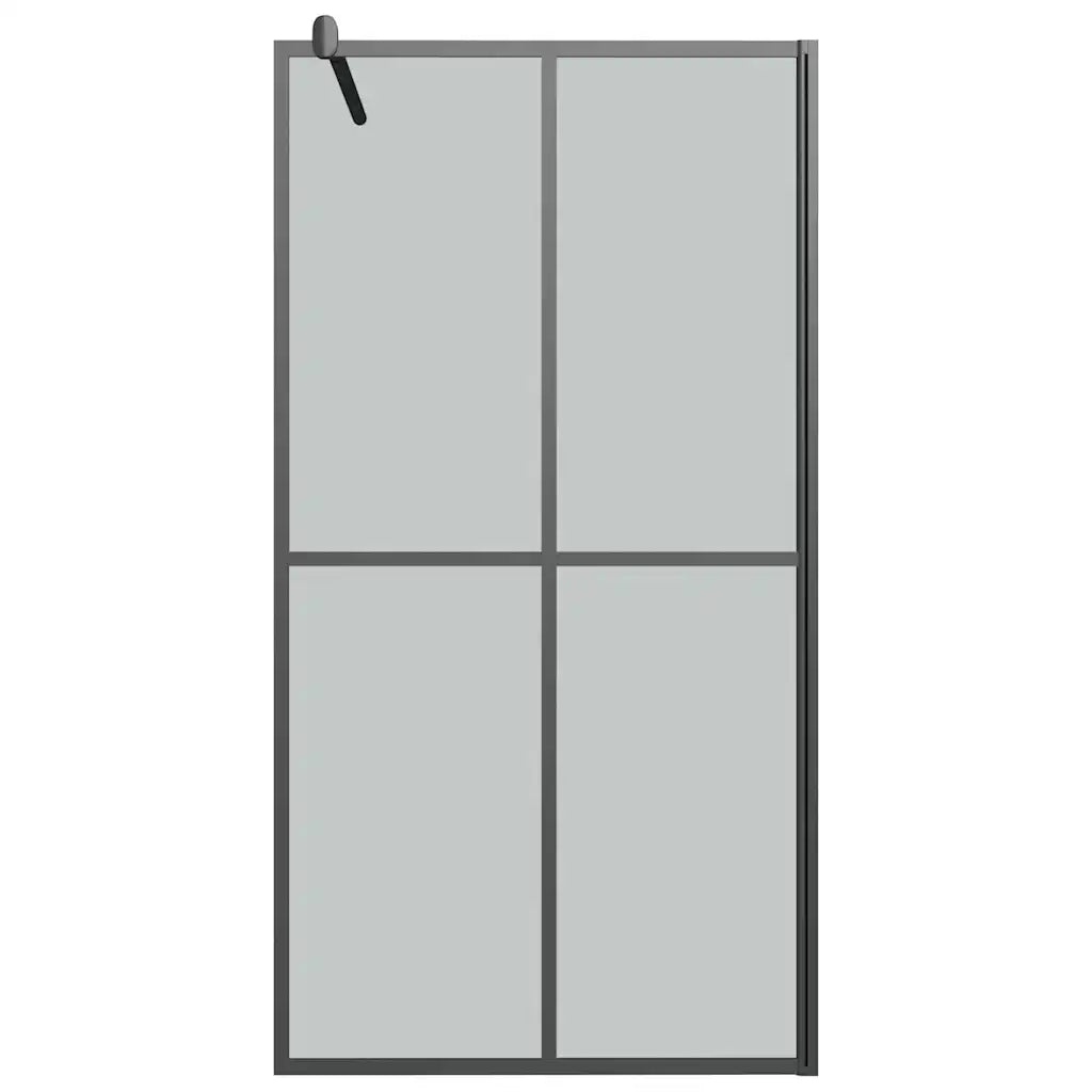 Cabina Doccia 100x195 cm Vetro Temperato Scuro CFW4888475