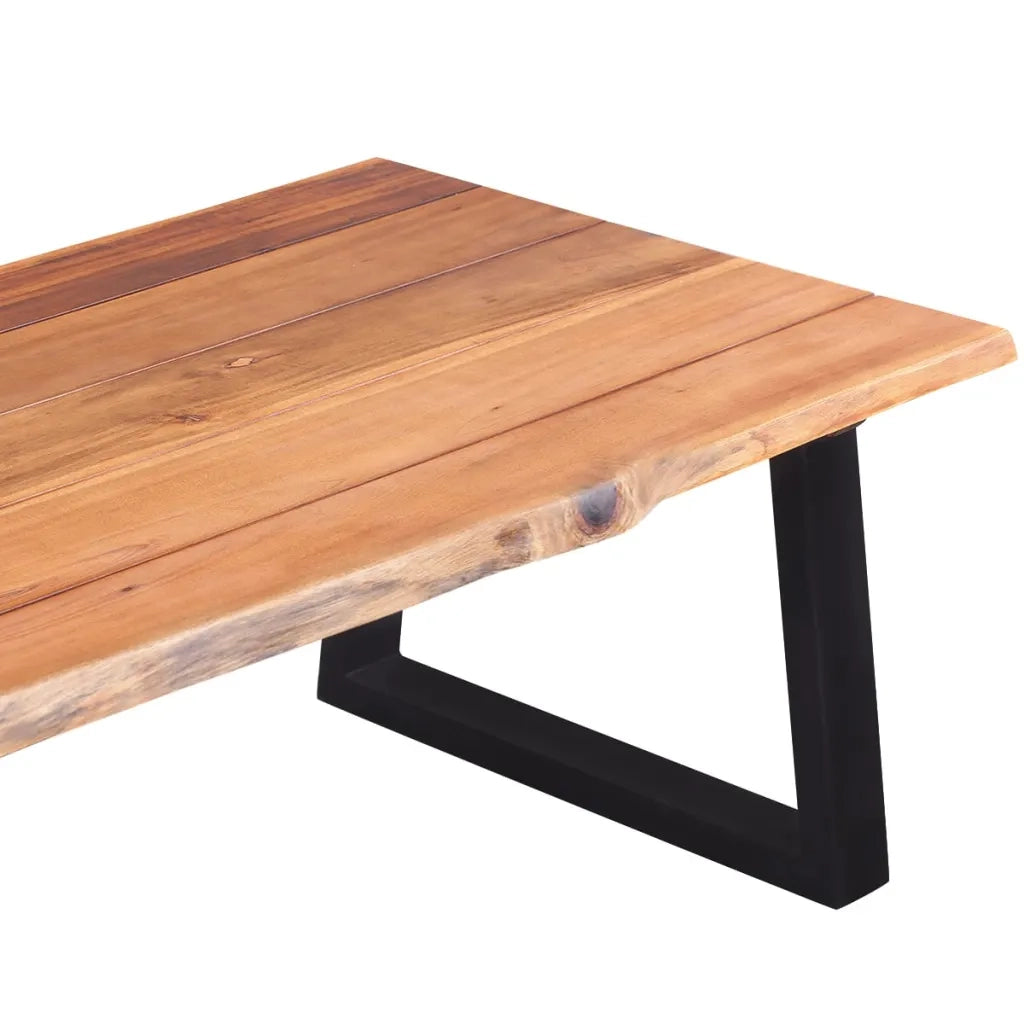 Tavolino da CaffÃ¨ in Legno Massello di Acacia 110x60x40 cm cod mxl 20680