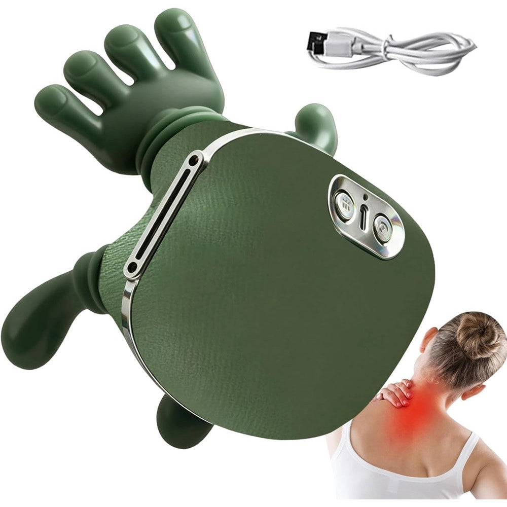 Trade Shop - Massaggiatore Cervicale Con Manine Massaggio Elettrico Shiatsu Schiena Collo Spalle Dolore -