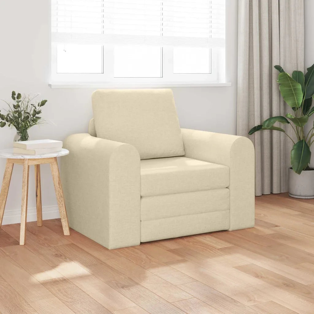 Divano letto-Sofa Letto-Daybed Crema 98 x 71 x 83 cm Tessuto